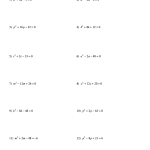 Completing The Square Worksheet